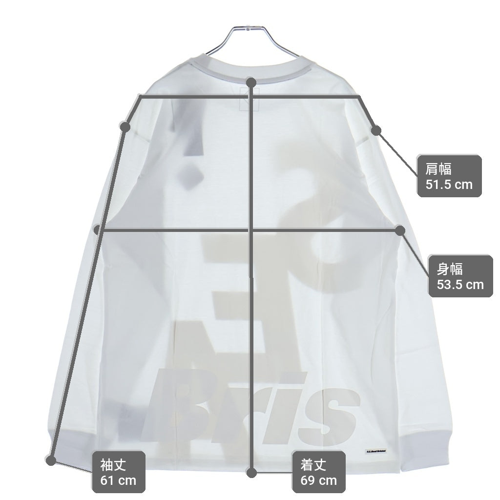 F.C.R.B.(エフシーアールビー) ×WIND AND SEA EMBLEM LOGO TEE ウィンダーシー クルーネック 長袖Tシャツ カットソー ホワイト FCRB-220154