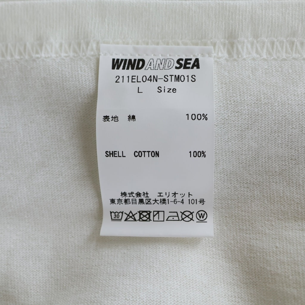 WIND AND SEA(ウィンダンシー) ×NEIGHBORHOOD CASETIFY ネイバーフッド ケースティファイ プリント Tシャツ クルーネック 半袖Tシャツ カットソー ホワイト 211EL04N-STM01S