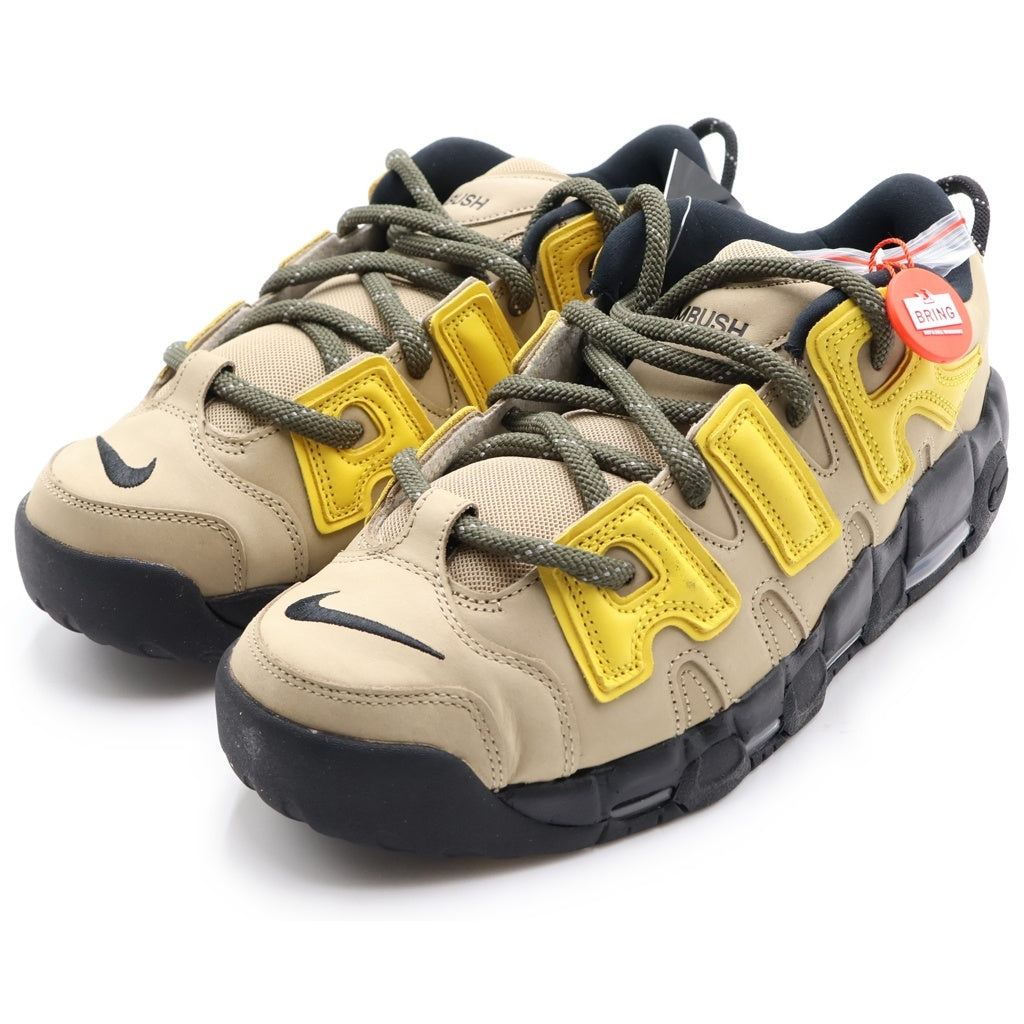 NIKE(ナイキ) ×AMBUSH AIR MORE UPTEMPO LOW VIVID SULFUR AND LIMESTONE アンブッシュ エアモアアップテンポ ハイカットスニーカー ベージュ US11/29cm FB1299-200