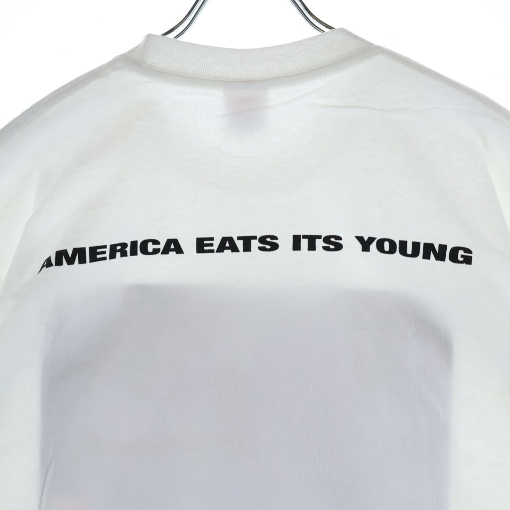 SUPREME(シュプリーム) 21AW America Eats Its Young Tee アメリカ イーツ イッツ ヤング 半袖Tシャツ ホワイト