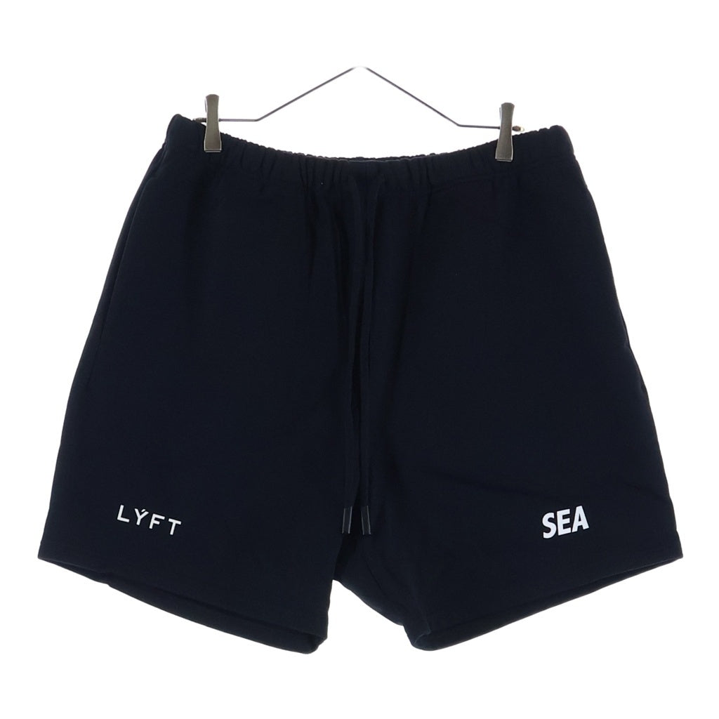 WIND AND SEA(ウィンダンシー) 23SS ×LYFT STRETCH UTILITY SHORTS リフト ストレッチ スウェット ショーツ ハーフパンツ ブラック WDS-C-LYFT-23-Q4-08