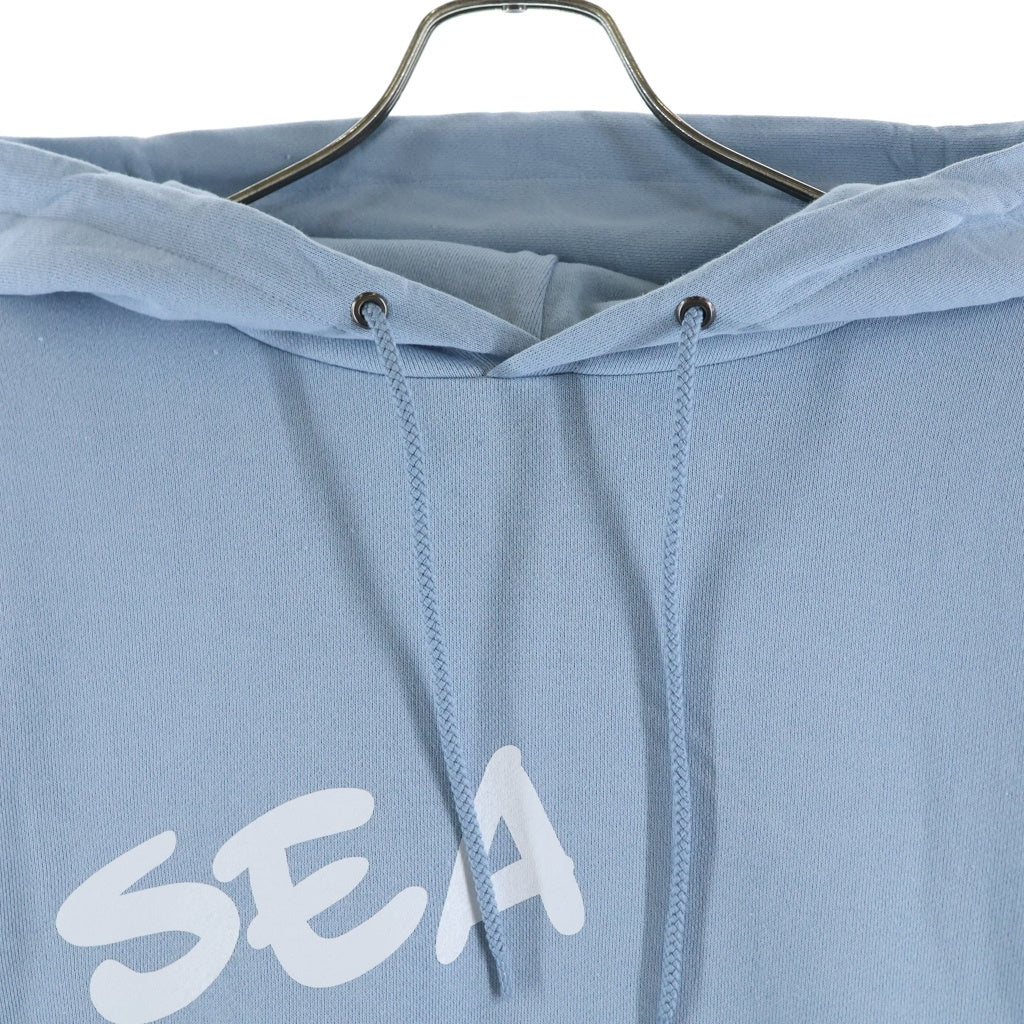 WIND AND SEA(ウィンダンシー) ×DENIM PROJECT デニムプロジェクト スウェット プルオーバーパーカー ライトブルー WDS-DENIM-01