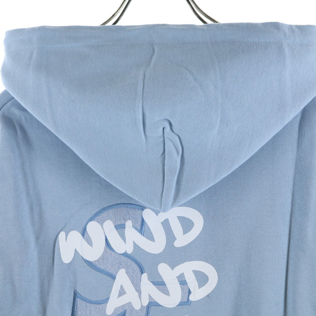 WIND AND SEA(ウィンダンシー) ×DENIM PROJECT デニムプロジェクト スウェット プルオーバーパーカー ライトブルー WDS-DENIM-01