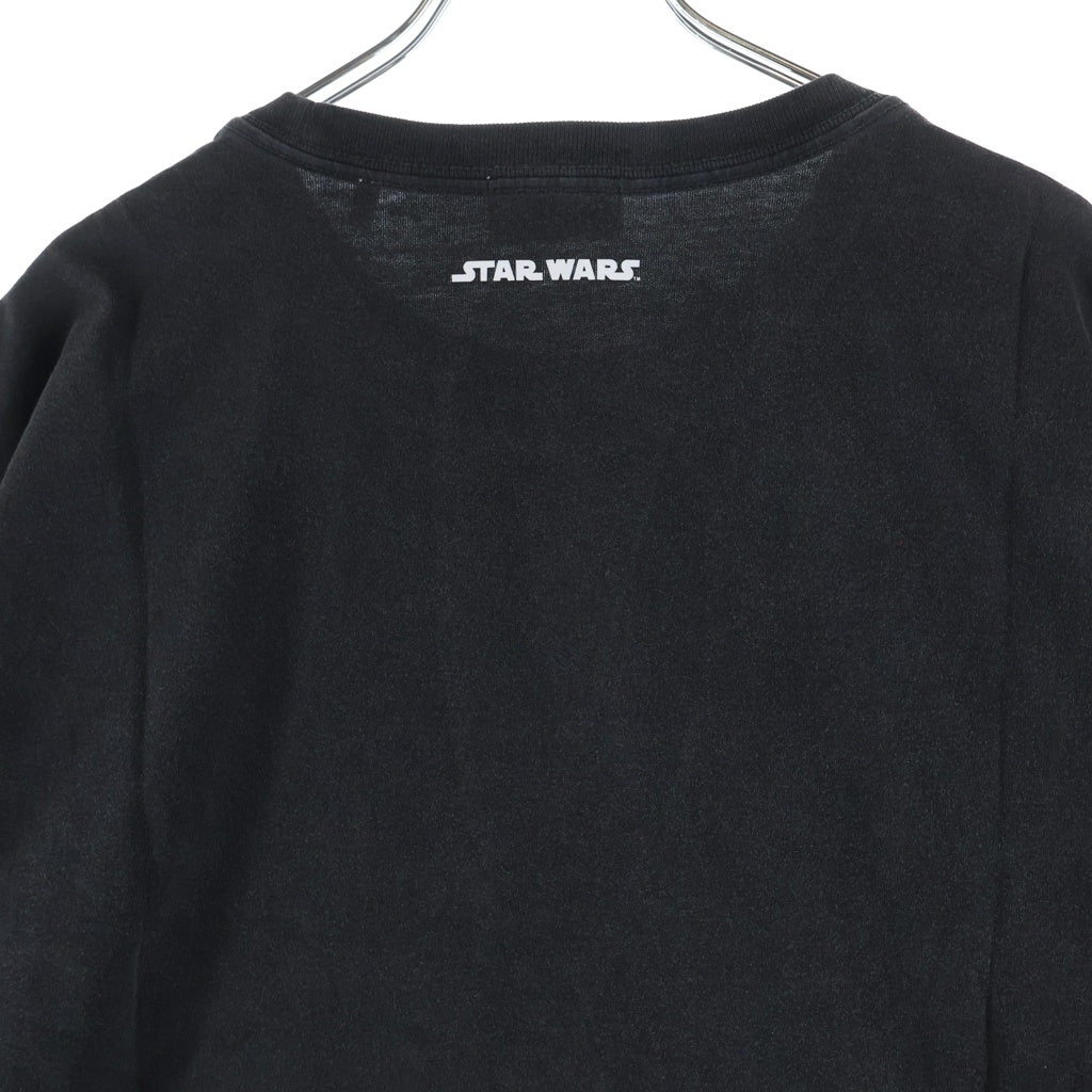 KITH(キス) ×STAR WARS Luke Poster Vintage Tee スターウォーズ ルーク ポスター ビンテージ クルーネック半袖Tシャツカットソー ブラック KHM031029-001
