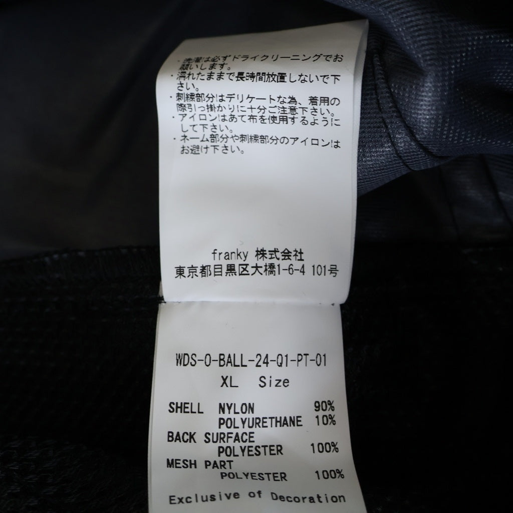 WIND AND SEA(ウィンダンシー) 24SS BALLOON CHINO PANTS バルーン チノ ロングパンツ ブラック WDS-O-BALL-24-Q1-PT-01