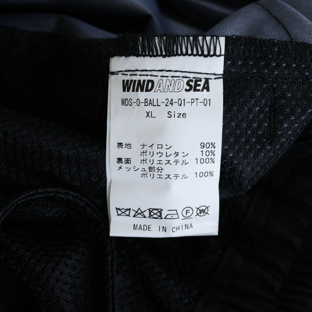 WIND AND SEA(ウィンダンシー) 24SS BALLOON CHINO PANTS バルーン チノ ロングパンツ ブラック WDS-O-BALL-24-Q1-PT-01