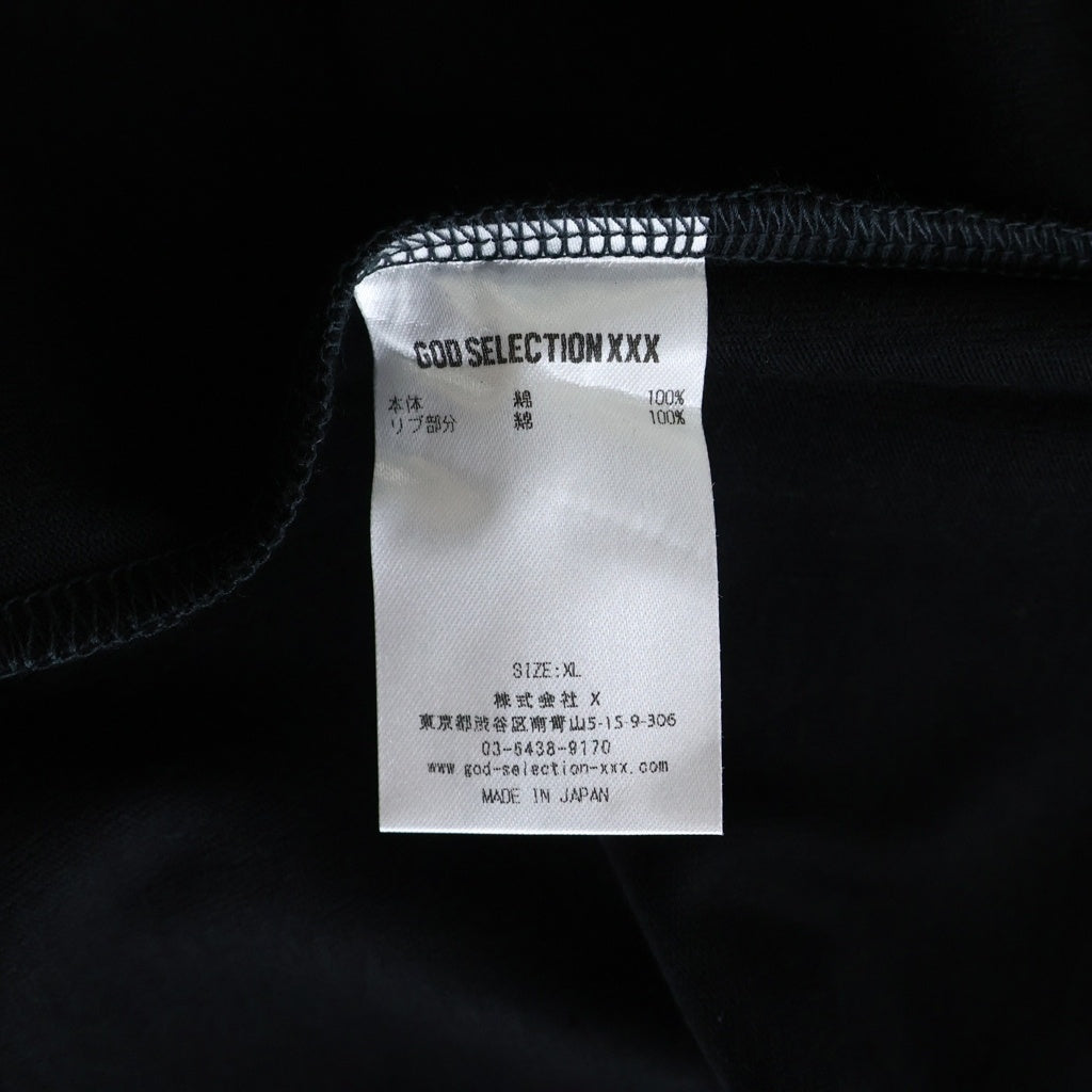 GOD SELECTION XXX(ゴッドセレクショントリプルエックス) 23SS ×FRAGMENT DESIGN フラグメントデザイン ロゴプリントクルーネック半袖Tシャツカットソー ブラック GX-S23-FST-02