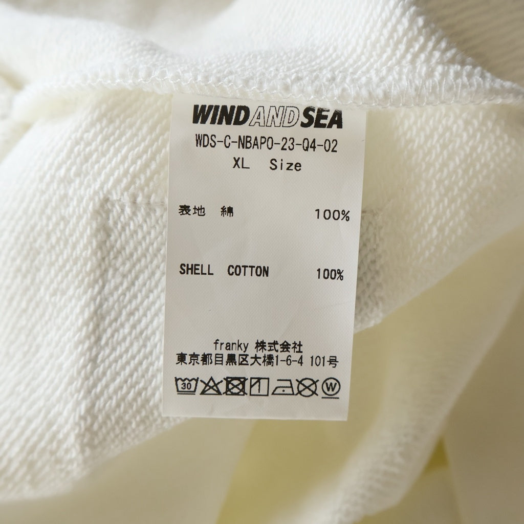 WIND AND SEA(ウィンダンシー) 23AW ×NBA レイカーズ クルーネックスウェットトレーナーホワイト WDS-C-NBAPO-23-Q4-02