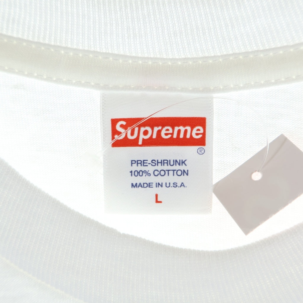 SUPREME(シュプリーム) 21SS ×KAWS Chalk Logo Tee カウズ チョーク ボックスロゴ クルーネック 半袖 Tシャツ カットソー ホワイト