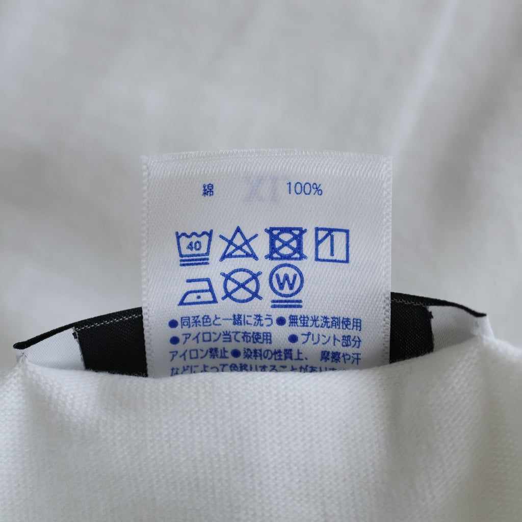FRAGMENT DESIGN(フラグメントデザイン) ロゴプリントクルーネック半袖Tシャツカットソー ホワイト
