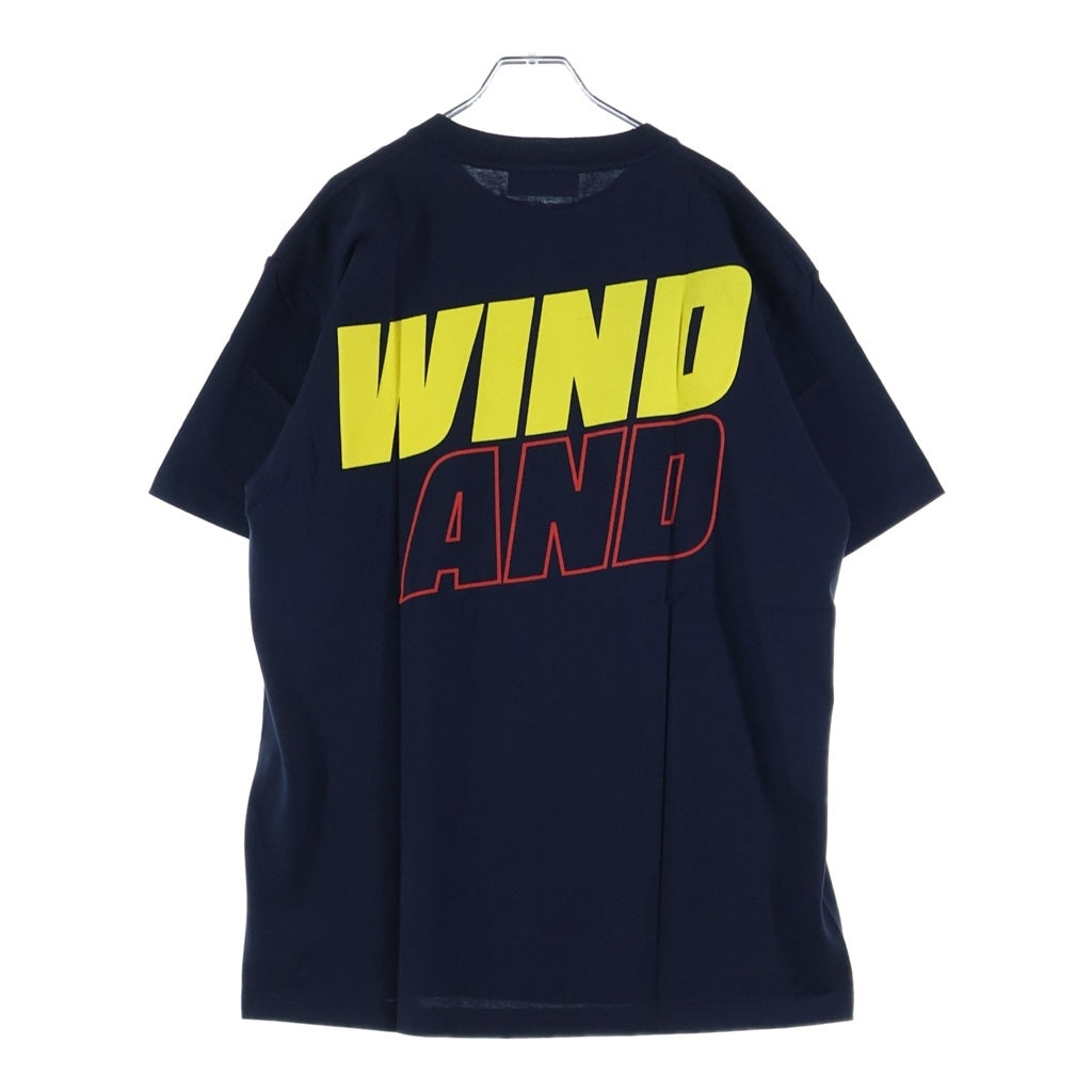WIND AND SEA(ウィンダンシー) ×SNKR DUNK スニーカー ダンク プリント半袖Tシャツカットソー ネイビー WDS-SNKR-01