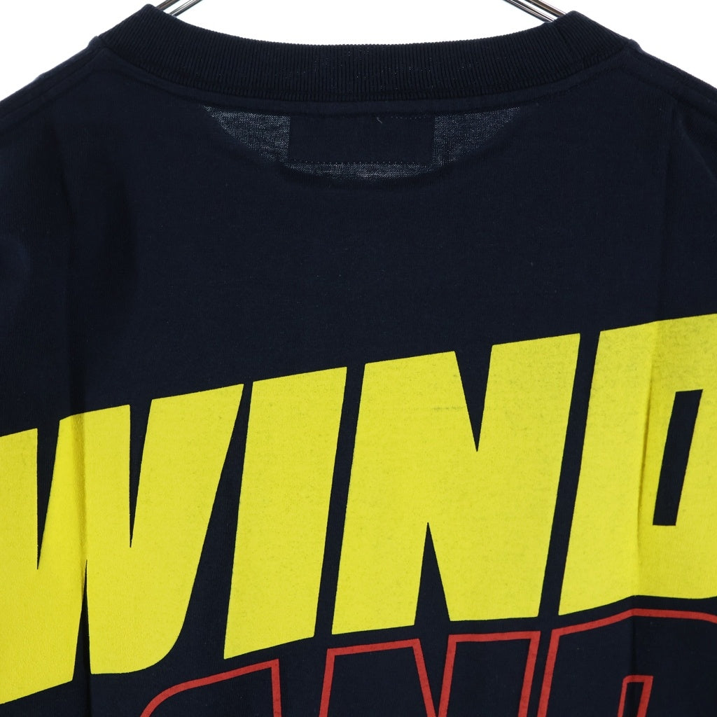 WIND AND SEA(ウィンダンシー) ×SNKR DUNK スニーカー ダンク プリント半袖Tシャツカットソー ネイビー WDS-SNKR-01