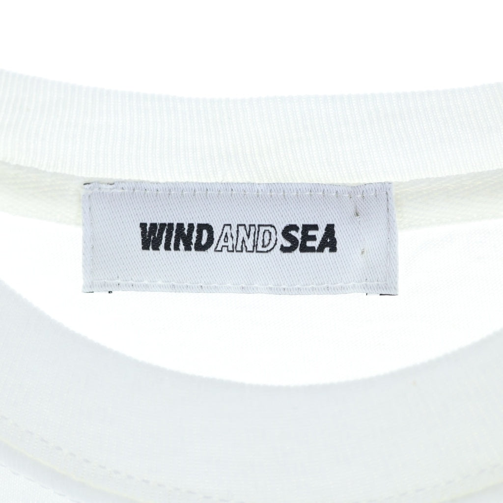WIND AND SEA(ウィンダンシー) パフプリントクルーネック半袖Tシャツカットソー ホワイト WDS-LT80-18