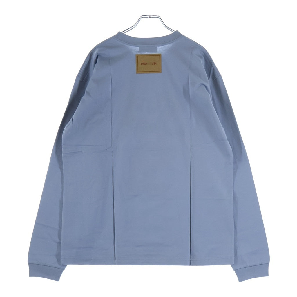 WIND AND SEA(ウィンダンシー) ×DENIM PROJECT デニムプロジェクト クルーネック 長袖Tシャツカットソー ライトブルー WDS-DENIM-02