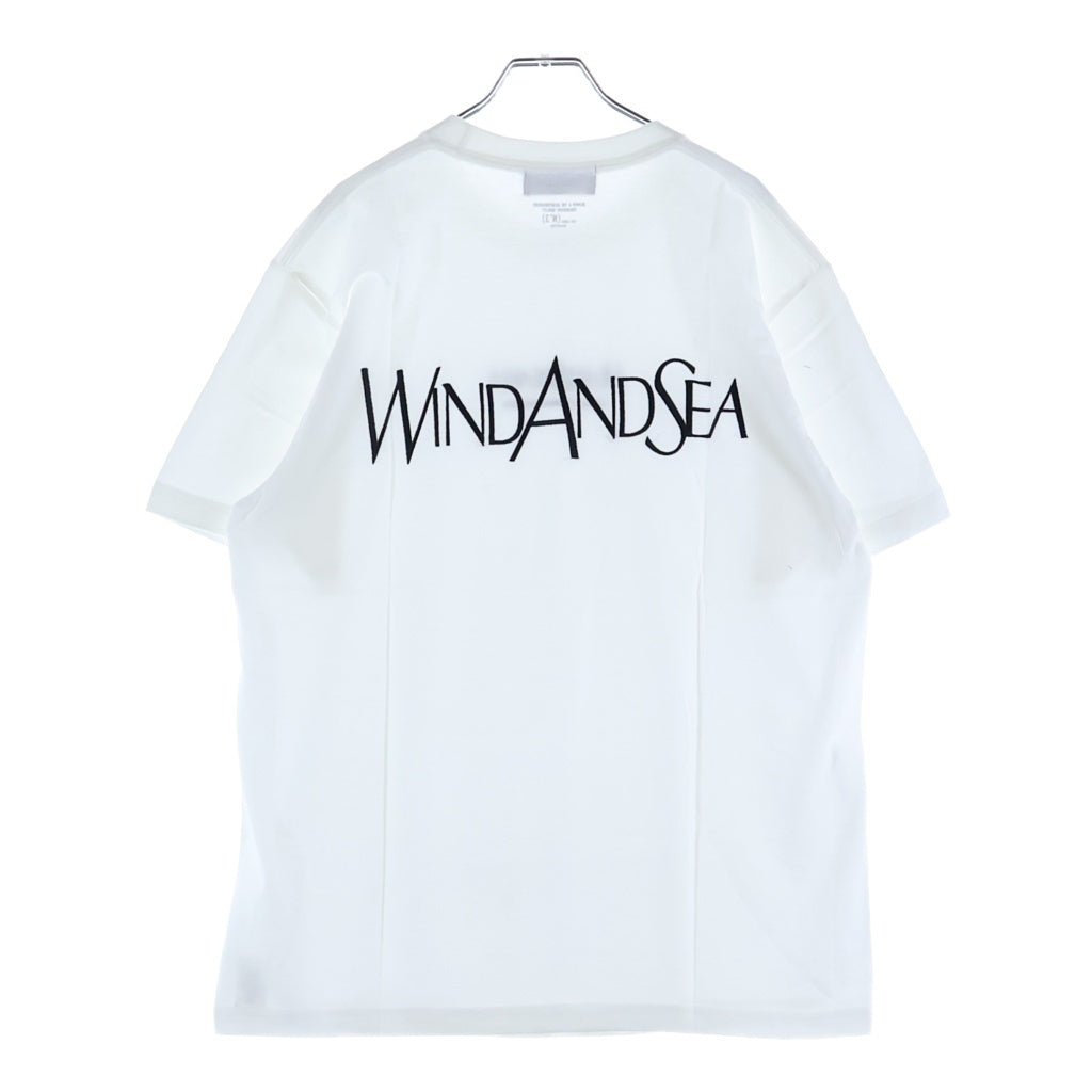WIND AND SEA(ウィンダンシー) 21SS ×BEDWIN ベッドウィン ロゴ刺繍 クルーネック 半袖Tシャツカットソー ホワイト 21SB-EX2007
