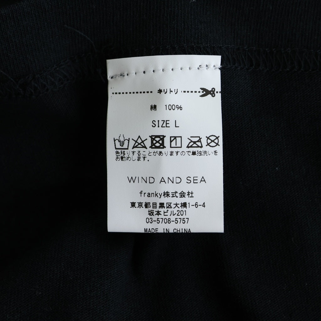 WIND AND SEA(ウィンダンシー) ×Public Enemy S/S Tee パブリック エネミー クルーネック 半袖Tシャツカットソー ブラック WDS-PEFTP-07