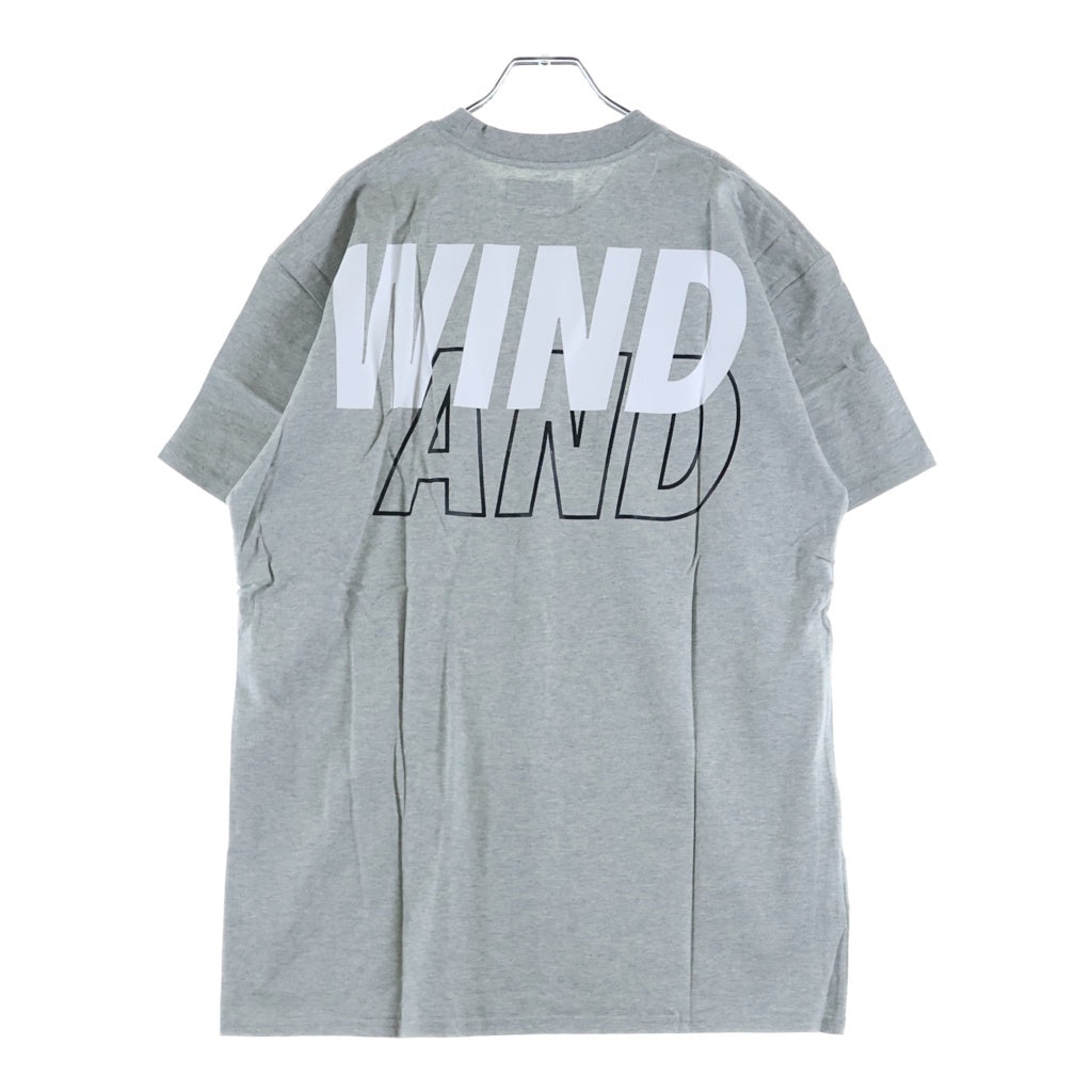 WIND AND SEA(ウィンダンシー) 21SS ロゴプリントクルーネック半袖Tシャツカットソー グレー WDS-SEA-21S-01
