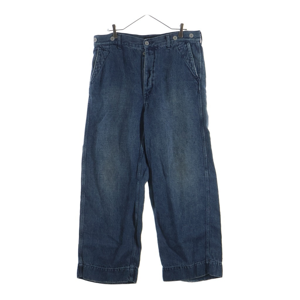 AUBERGE(オーベルジュ) 26SS BLACK LAND HEMP DENIM WIDE PANTS ROLF ブラック ランド ヘンプ デニム ワイド パンツ ロルフ AU26S08