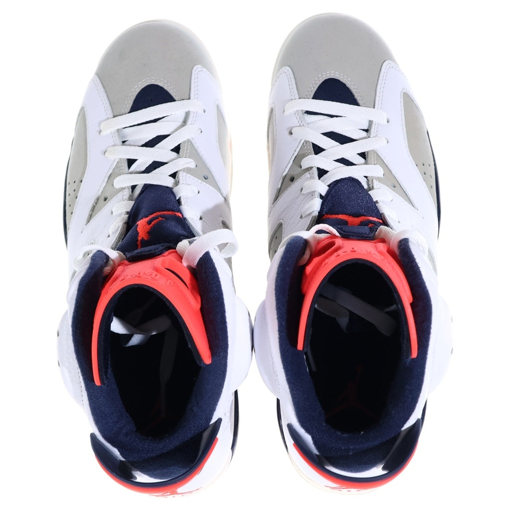 NIKE(ナイキ) AIR JORDAN 6 RETRO TINKER 384664-104 エアジョーダン6 レトロ ティンカー ハイカットスニーカー ホワイト/グレー US10.5/28.5cm