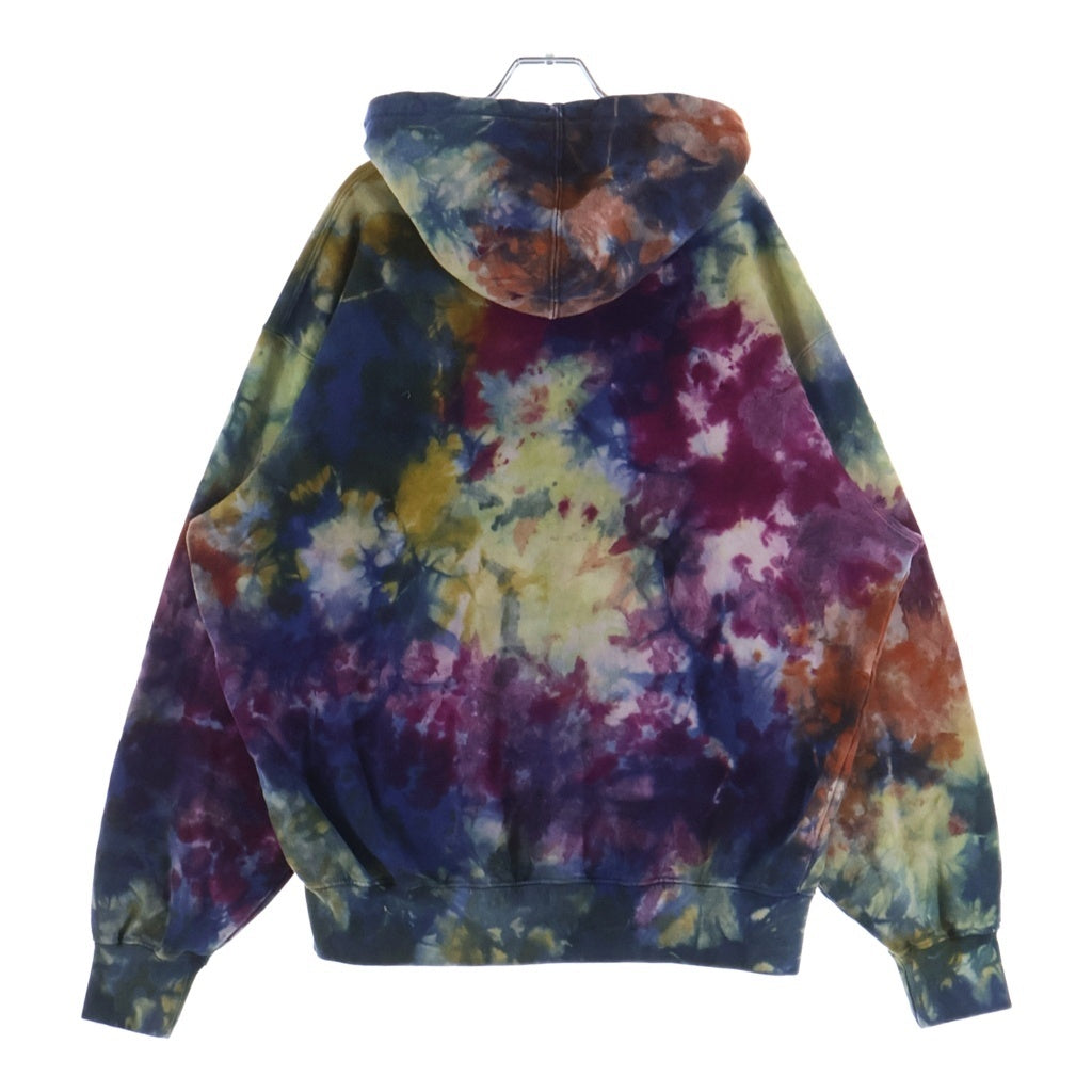SUPREME(シュプリーム) 24SS Overdyed Small Box Zip Up Hooded Sweatshirt オーバーダイ スモールボックス ジップアップ パーカー フーディー スウェット パープル