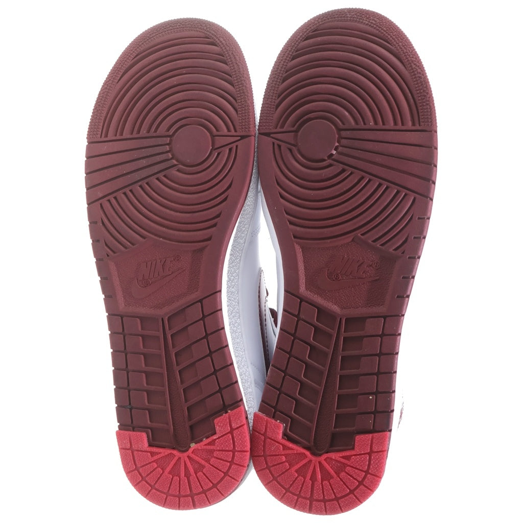 NIKE(ナイキ) AIR JORDAN 1 HIGH '85 METALLIC BURGUNDY BQ4422-161 エアジョーダン1 メタリックバーガンディ ハイカットスニーカー ホワイト/レッド US11.5/29.5cm