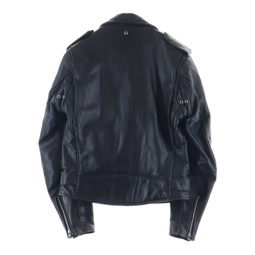 SCHOTT(ショット) 80-90S VINTAGE 618 RIDERS USA製 バイカータグ ヴィンテージ レザー ダブルライダースジャケット バーカータグ後期 ブラック