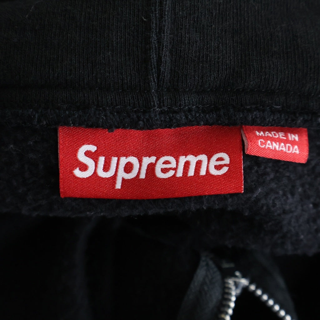 SUPREME(シュプリーム) 24AW Small Box Zip Up Hooded Sweatshirt スモールボックス ジップアップ パーカー フーディー スウェット ブラック