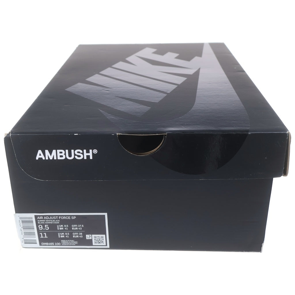NIKE(ナイキ) ×AMBUSH AIR ADJUST FORCE DM8465-100 アンブッシュ エアアジャストフォース ローカットスニーカー ブラック/ホワイト US9.5/27.5cm