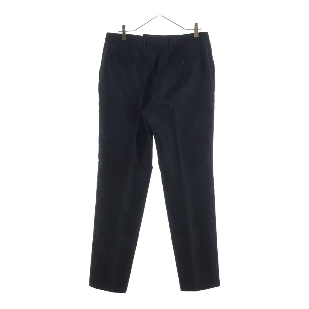 SAINT LAURENT PARIS(サンローランパリ) 20AW フラワージャガード 1Bシングルテーラードジャケット/スラックスロングパンツ ブラック 600331/596927