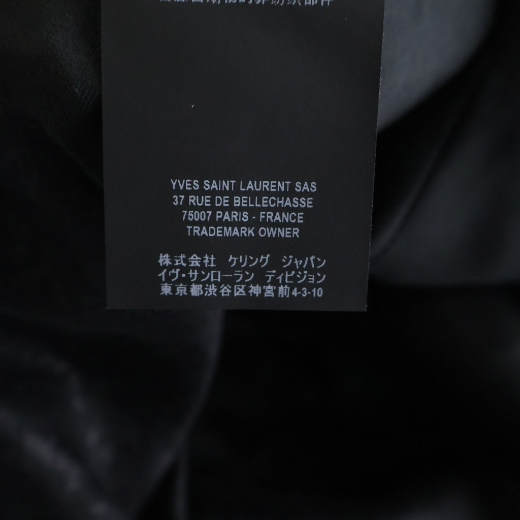 SAINT LAURENT PARIS(サンローランパリ) 20AW フラワージャガード 1Bシングルテーラードジャケット/スラックスロングパンツ ブラック 600331/596927