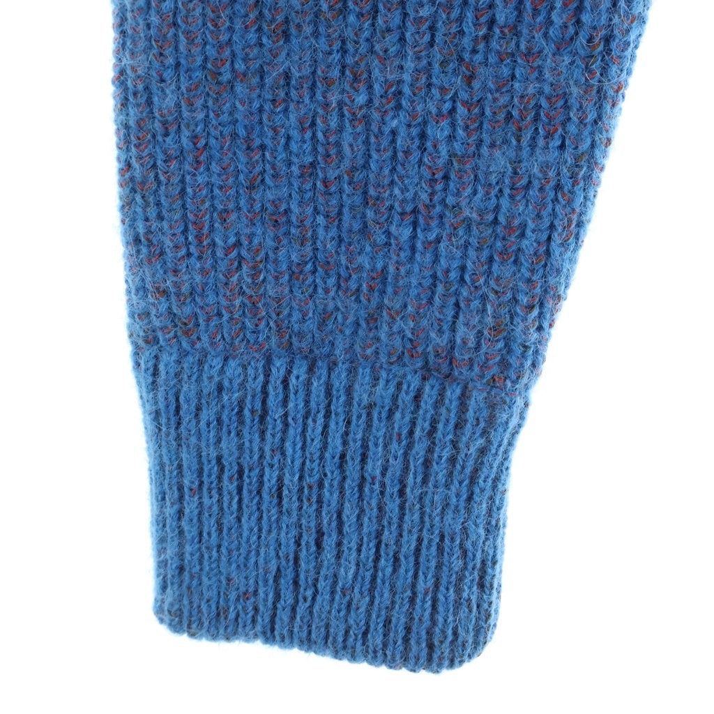 MM6 Maison Margiela(エムエムシックスメゾンマルジェラ) 22AW ZIP SWEATER ダブルジップ ハイネック ドライバーズニット セーター レディース ブルー S52GP0119