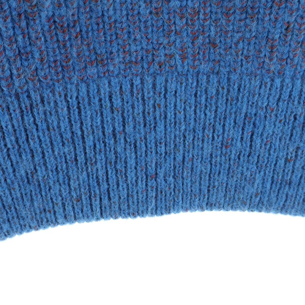 MM6 Maison Margiela(エムエムシックスメゾンマルジェラ) 22AW ZIP SWEATER ダブルジップ ハイネック ドライバーズニット セーター レディース ブルー S52GP0119