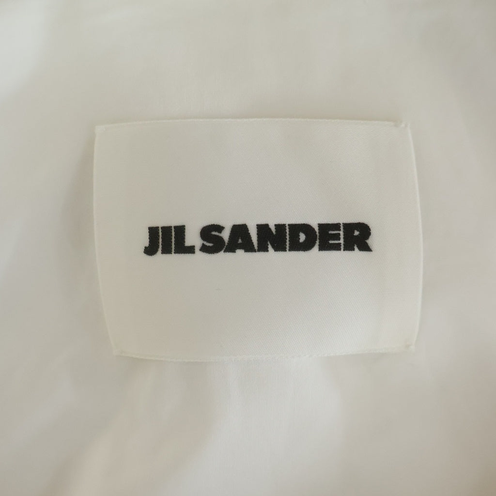 JIL SANDER(ジルサンダー) 21SS NEVER FADE AWAY PLAQUE SHIRT プレートデザイン 半袖 シャツ ホワイト HS JM IM 0010