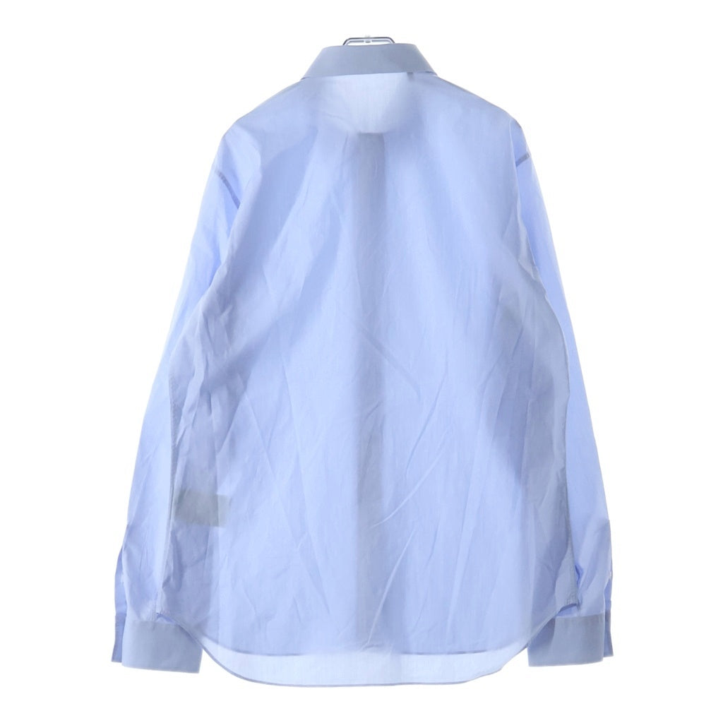 DIOR(ディオール) スモールシグネイチャーロゴ総柄 レギュラーカラー ロングスリーブ 長袖 シャツ ブルー 013C502A6395