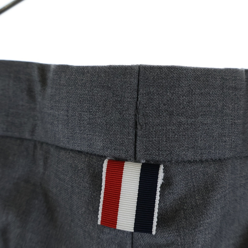THOM BROWNE(トムブラウン) ウール ボタンフライ トラウザーパンツ スラックス グレー