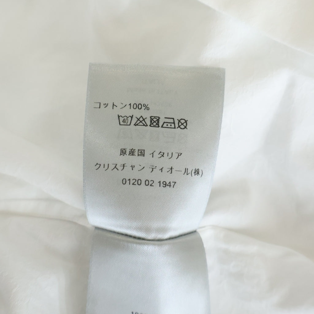 DIOR ディオール 総柄オブリーク柄 レギュラーカラーコットンジャガード 半袖シャツ ホワイト 013C503A4743 DIOR(ディオール) 総柄オブリーク柄 レギュラーカラーコットン