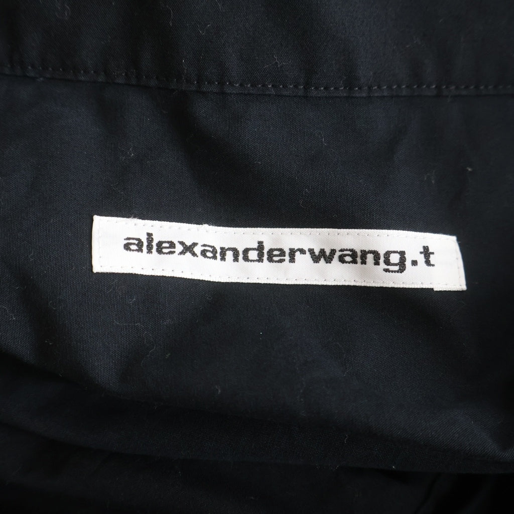 ALEXANDER WANG(アレキサンダーワン) レイヤード クロップド 長袖シャツ ブラック レディース 4WC4231417