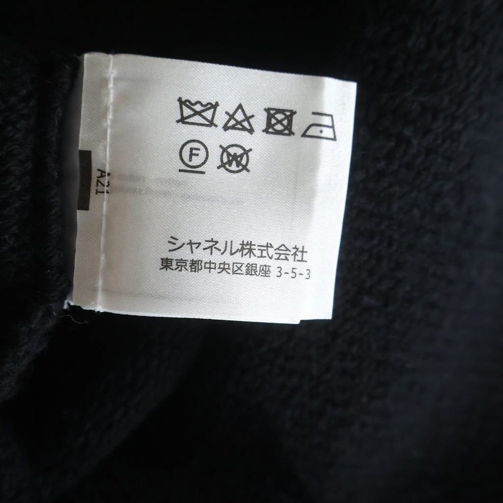 CHANEL(シャネル) コットン フリンジ ベルト付きニットワンピース ブラック レディース P58133K07645