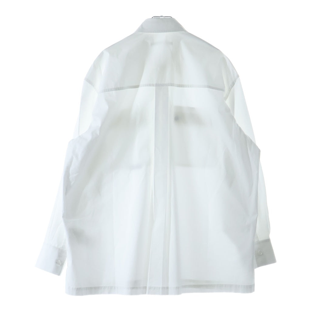 ALEXANDER WANG(アレキサンダーワン) BUTTON DOWN SHIRT WITH CHEST POCKETS レギュラーカラー ダブルポケット 半袖シャツ ホワイト 4WC2231391