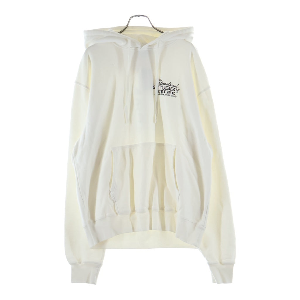 STUSSY(ステューシー) IST HOODIE PIGMENT DYED 胸ロゴデザイン フーデッド プルオーバー パーカー ホワイト 1925020 1925020