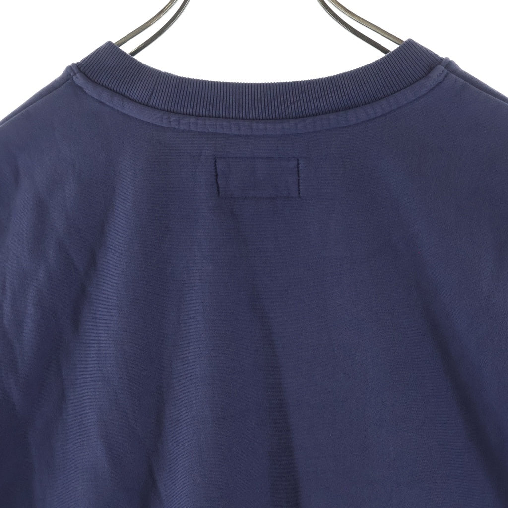 STUSSY(ステューシー) 23AW VARSITY OVERSIZED CREW フロントロゴデザイン クルーネック 長袖スウェット トレーナー ネイビー 118536 118536