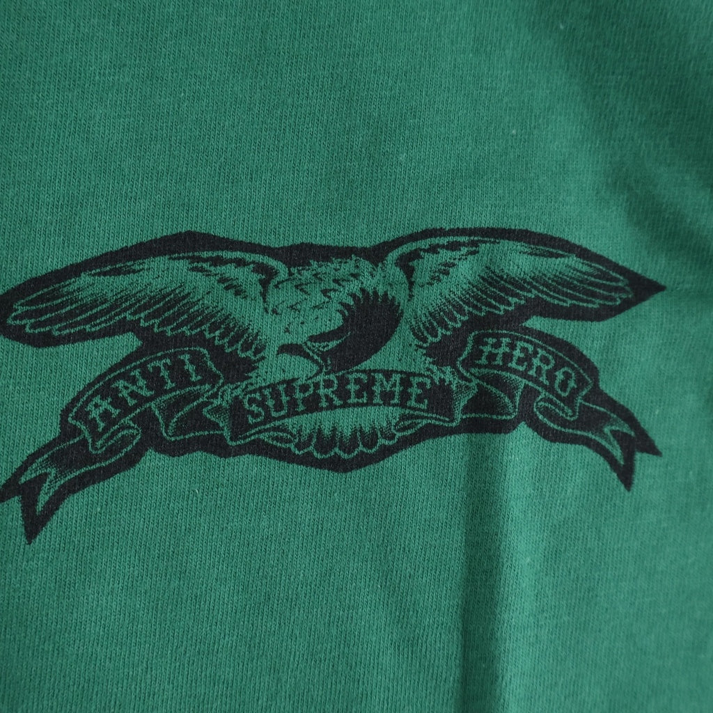SUPREME(シュプリーム) 25AW ×ANTIHERO Ozzy Tee アンタイヒーロー オジー クルーネック カットソー 半袖Tシャツ グリーン