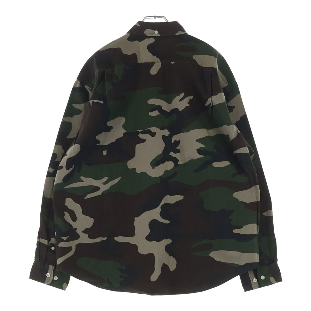 SUPREME 25AW スモールボックスカモ柄デニム長袖シャツ SUPREME(シュプリーム) 25AW Small Box Denim Shirt Woodland Camo