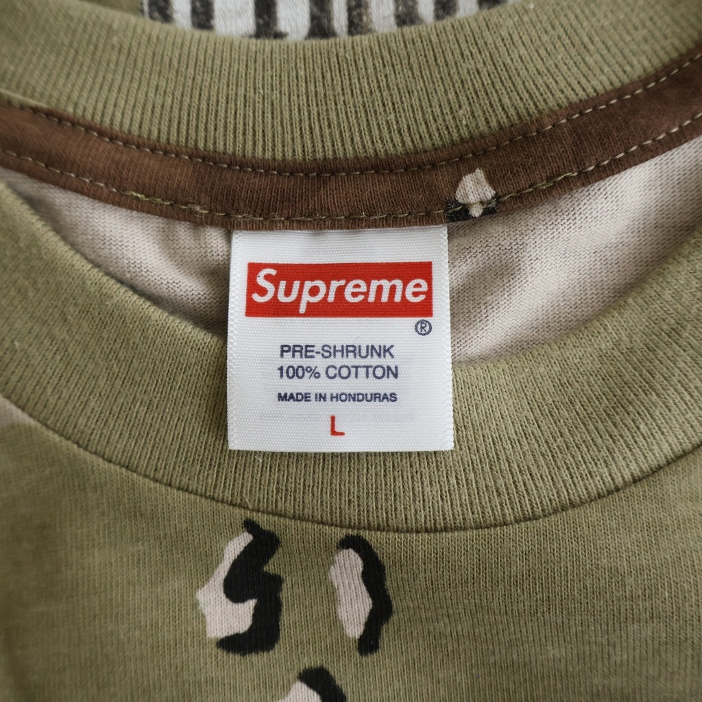SUPREME(シュプリーム) 25AW Dash Snow Tee Chocolate Chip Camo ダッシュ スノウ チョコレートチップカモ 半袖Tシャツカットソー ブラウン