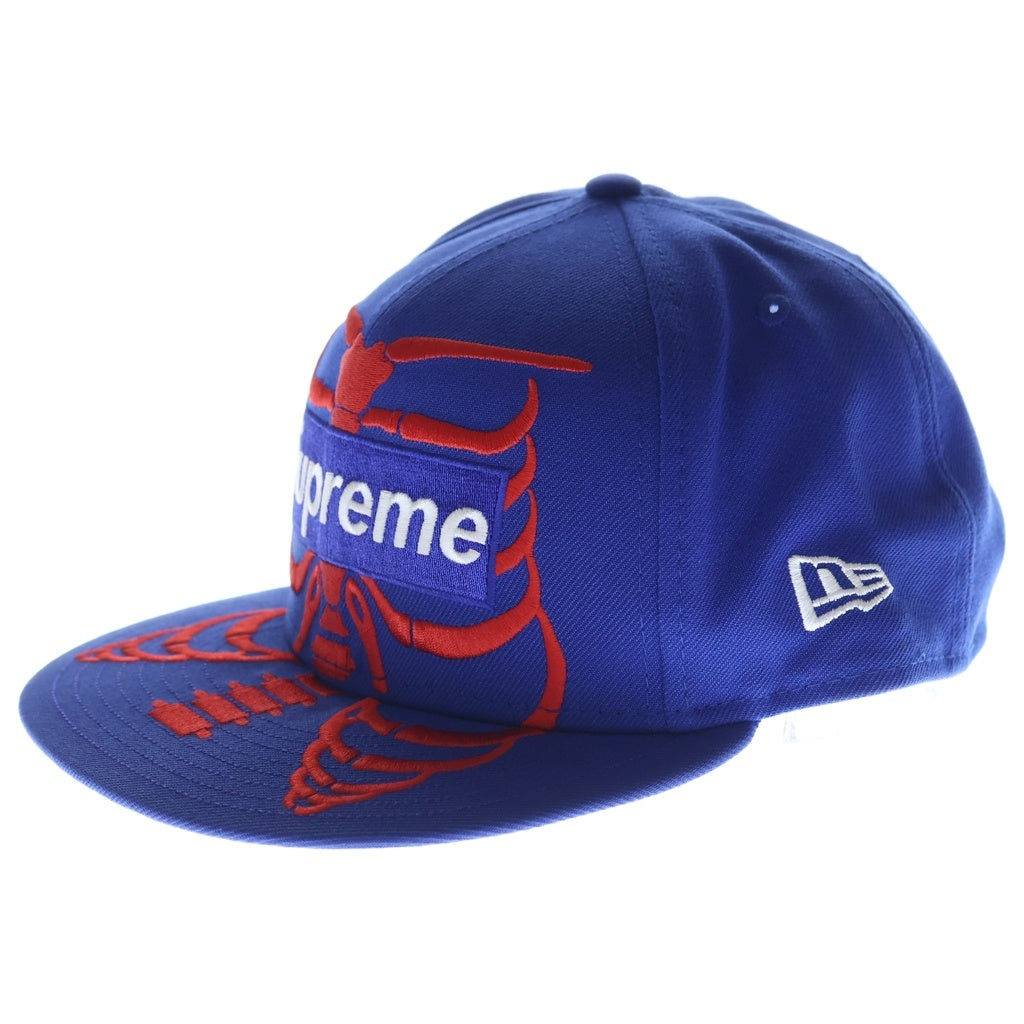 SUPREME(シュプリーム) 25SS ×New Era Bones Box Logo ボーン ボックスロゴ スケルトンデザイン ベースボールキャップ 帽子 ブルー