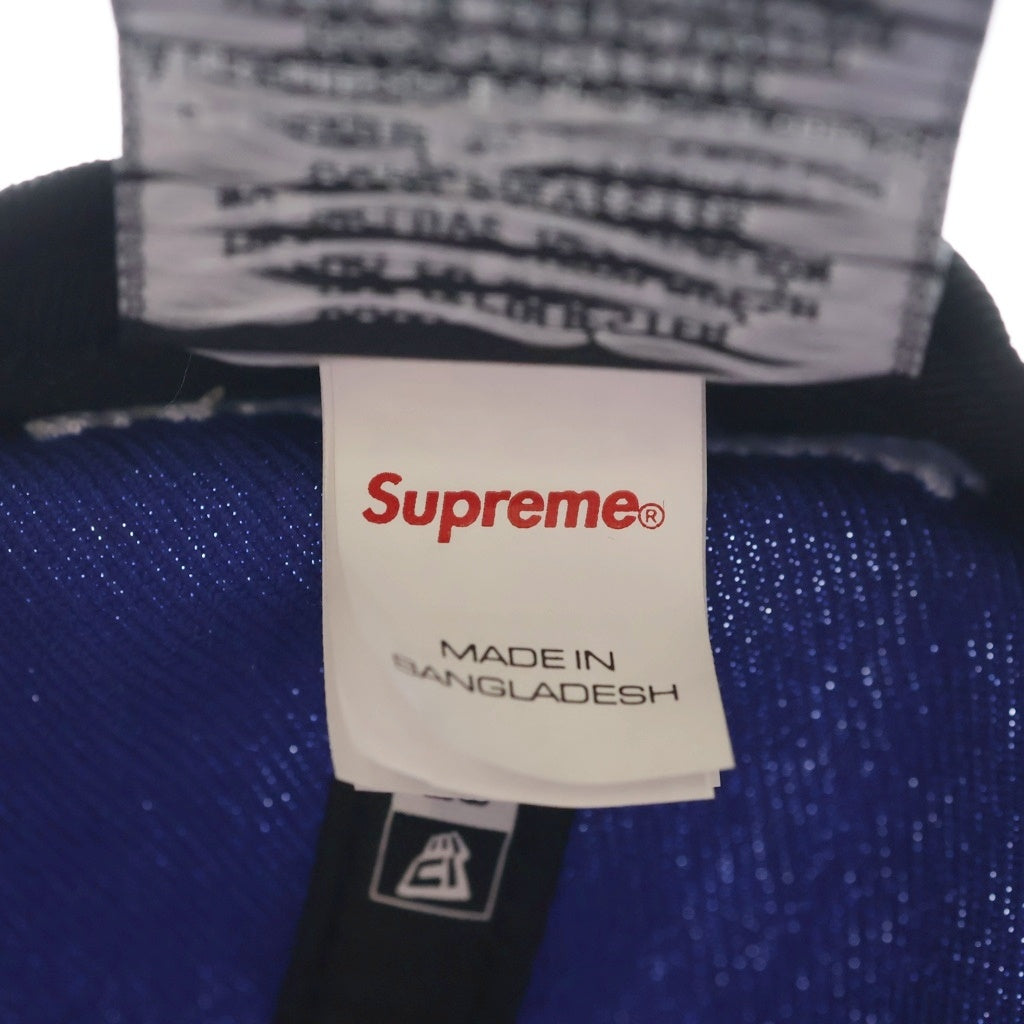 SUPREME(シュプリーム) 25SS ×New Era Bones Box Logo ボーン ボックスロゴ スケルトンデザイン ベースボールキャップ 帽子 ブルー
