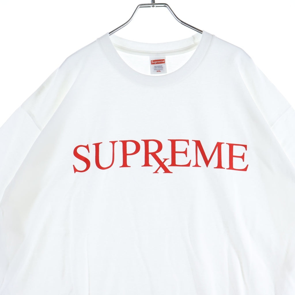 SUPREME(シュプリーム) 25AW RX Tee ロゴプリントクルーネック半袖Tシャツカットソー ホワイト