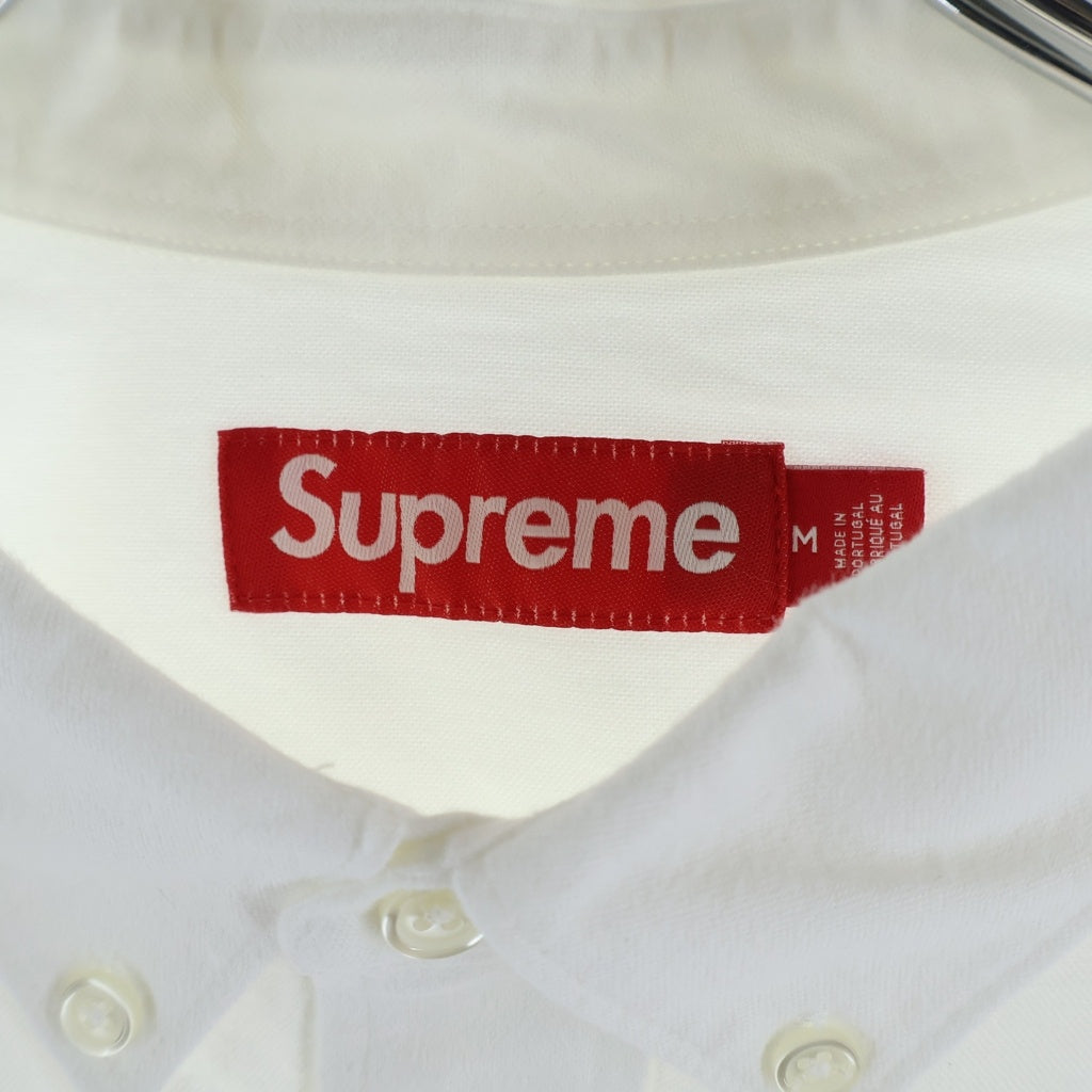 SUPREME(シュプリーム) 25AW Loose Fit Flannel Oxford Shirt ルーズフィット フランネル オックスフォード長袖シャツ ホワイト