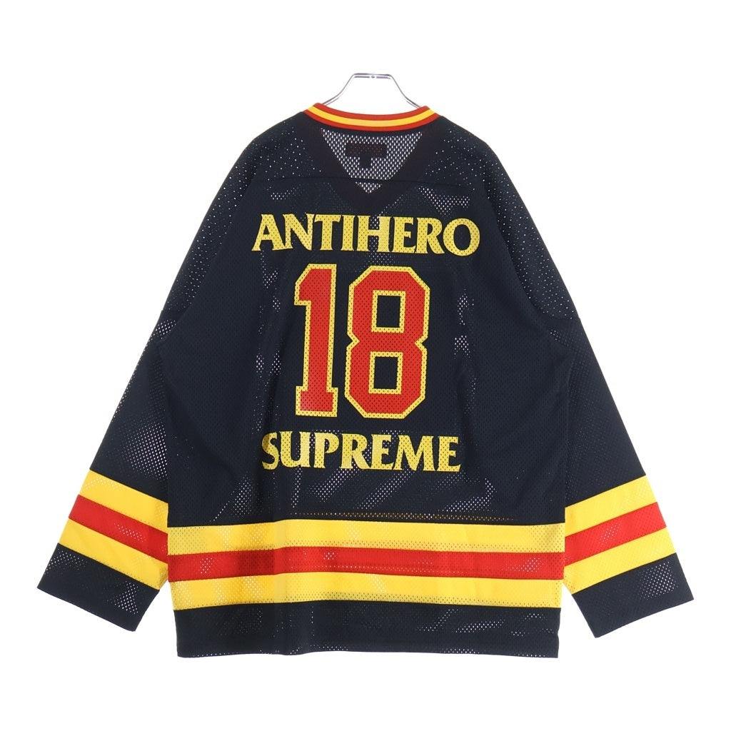 SUPREME(シュプリーム) 25AW ×ANTIHERO Ozzy Hockey Jersey アンタイヒーロー オジー ホッケー ジャージー 長袖シャツ ブラック