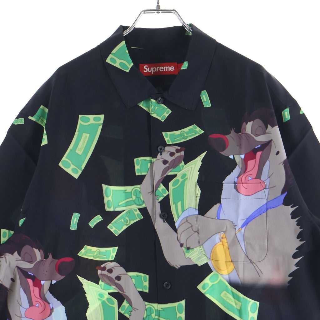 SUPREME(シュプリーム) 25AW All Dogs Go To Heaven S/S Shirt オール ドッグス ゴー トゥ ヘブン 半袖シャツ ブラック